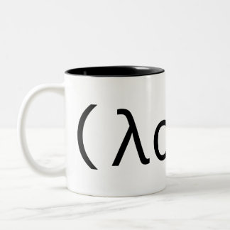 Lisp-Liebe-Tasse Zweifarbige Tasse
