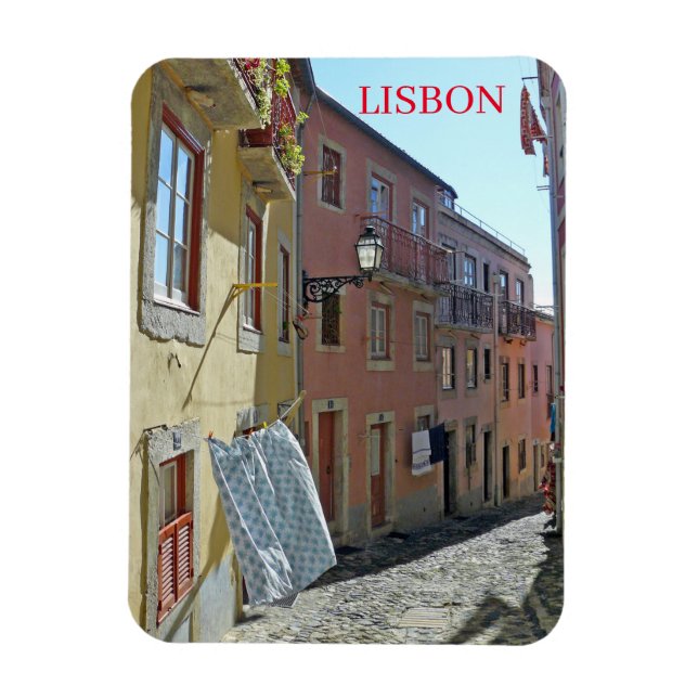Lissabon Alfama Street Kühlschrankmagnet Magnet (Vertikal)