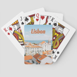 Lissabon Atlantische Strände Rote Dächer Spielkarten