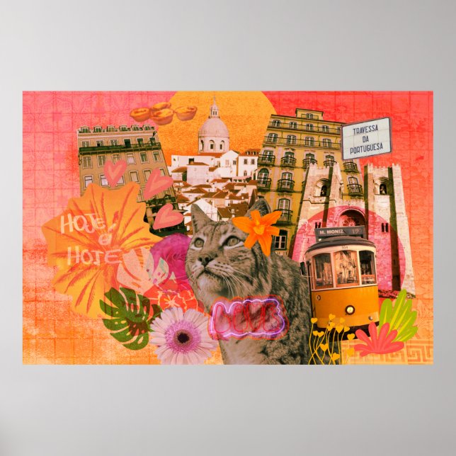 Lissabon Collage Print, Value Poster Paper (Matte) (Vorne)
