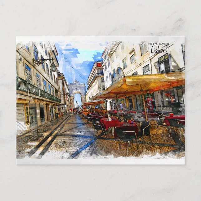 Lissabon - Das wahre Portugal Postkarte (Vorderseite)