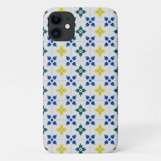 Lissabon hübsche Fliesen oder Azulejo-Muster Case-Mate iPhone Hülle (Rückseite)