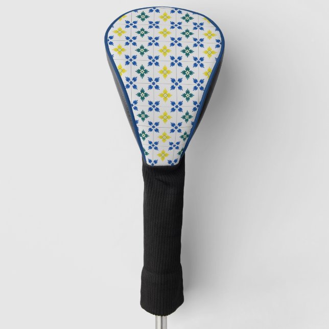 Lissabon hübsche Fliesen oder Azulejo-Muster Golf Headcover (Vorderseite)