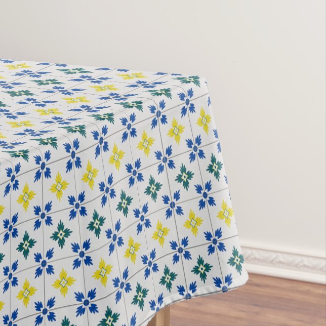 Lissabon hübsche Fliesen oder Azulejo-Muster Tischdecke (Beispiel)