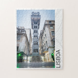 Lissabon in Portugal mit Retro-Aufzug-Souvenir