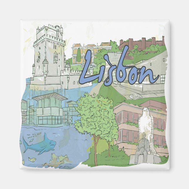 Lissabon Magnet (Vorne)