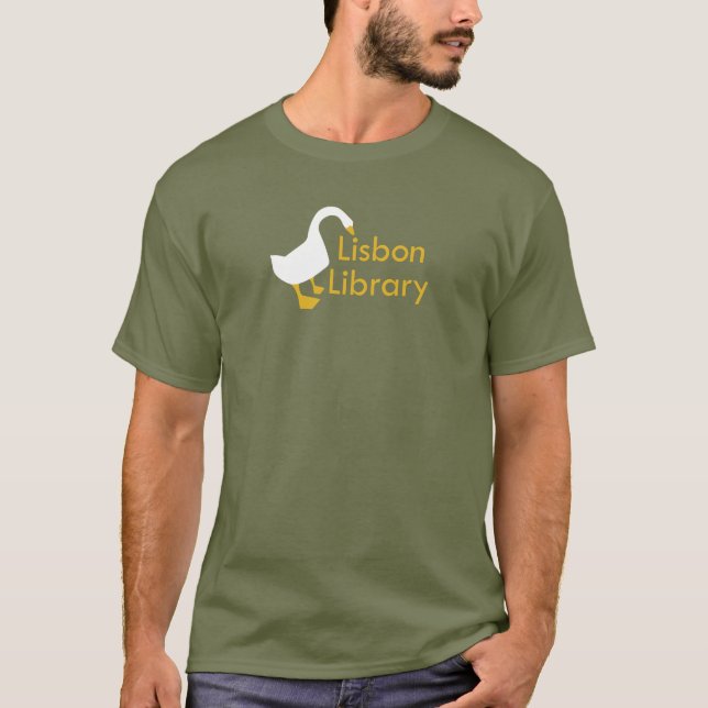 Lissabon Maine Library-Hemd T-Shirt (Vorderseite)
