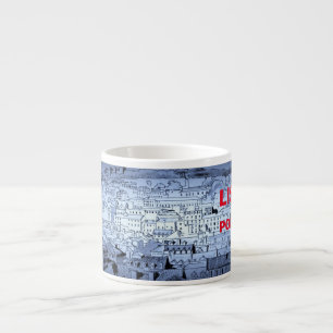 Lissabon-Panorama-Skizze-Espresso-Schale Espressotasse