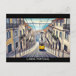 Lissabon Portugal Bica Postkarte