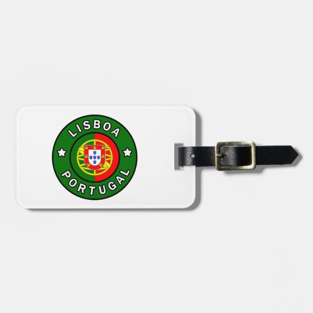 Lissabon Portugal Gepäckanhänger (Vorderseite horizontal)
