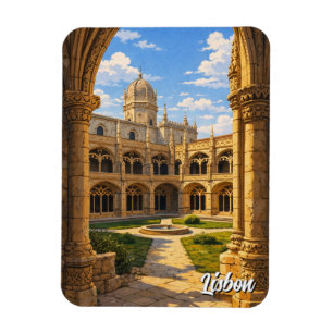 Lissabon Portugal Jerónimos-Kloster Magnet