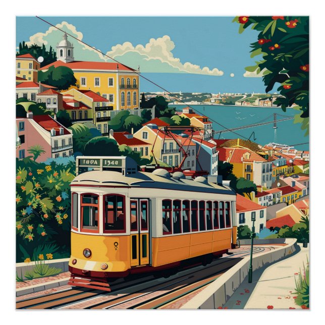 Lissabon Portugal Poster (Vorderseite)