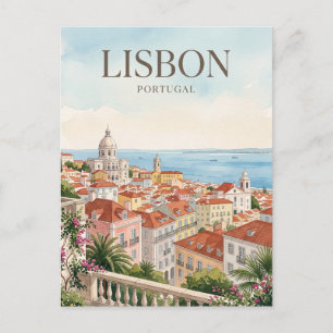 Lissabon Portugal Postkarte