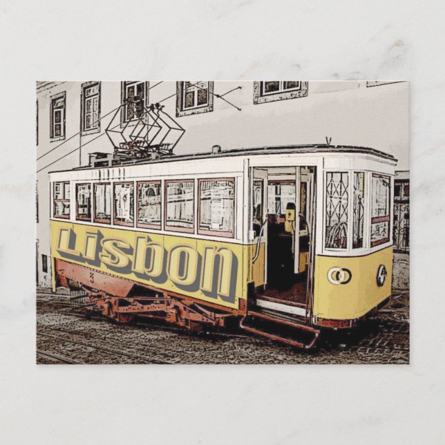 Lissabon Portugal Postkarte (Vorderseite)