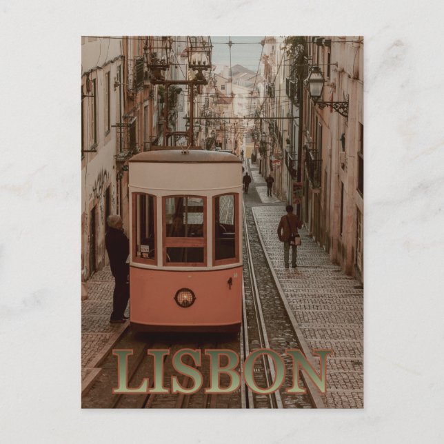 Lissabon, Portugal  Postkarte (Vorderseite)