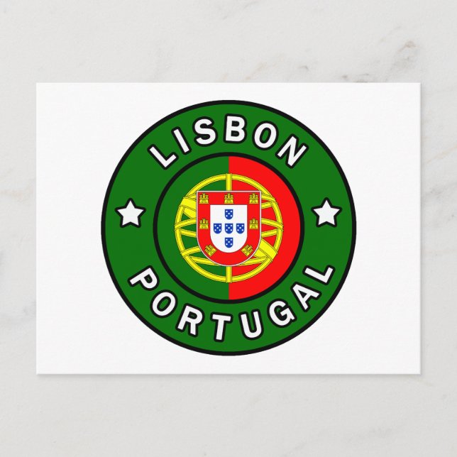 Lissabon Portugal Postkarte (Vorderseite)