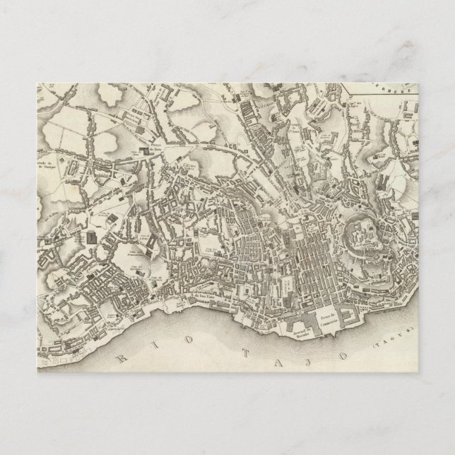 Lissabon, Portugal Postkarte (Vorderseite)