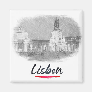 Lissabon - Portugal - Praça do Comércio Magnet