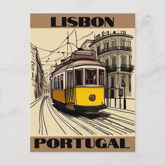 Lissabon Portugal Reisekarte Postkarte (Vorderseite)