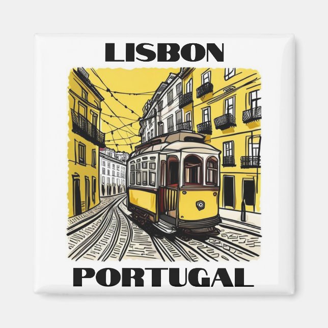 Lissabon, Portugal - Reisen - Magnet (Vorne)