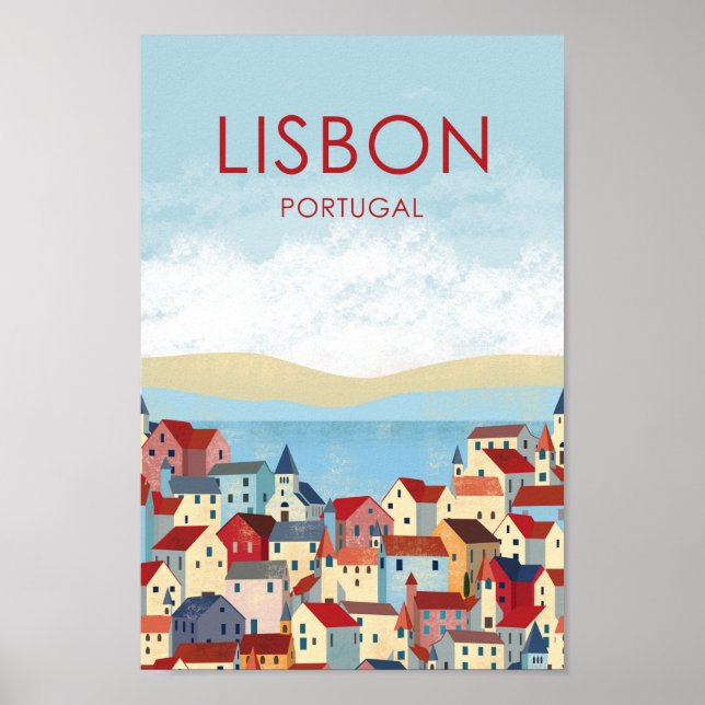 Lissabon - Portugal - Reiseplakat Poster (Vorne)