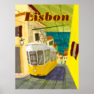 Lissabon, Portugal - Reiseplakat Poster