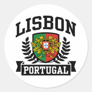 Lissabon Portugal Runder Aufkleber