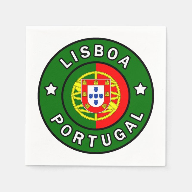 Lissabon Portugal Serviette (Vorderseite)