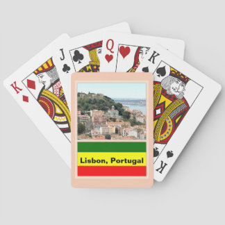 Lissabon, Portugal - Skyline Spielkarten