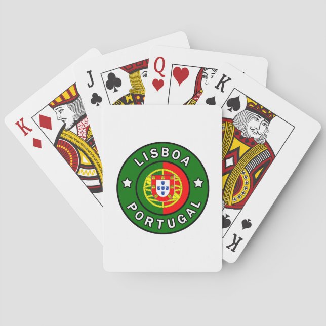 Lissabon Portugal Spielkarten (Rückseite)