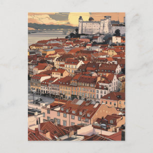 Lissabon Portugal Stadt Postkarte