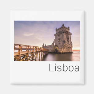 Lissabon Portugal Torre de Belém Sunset Holiday Magnet