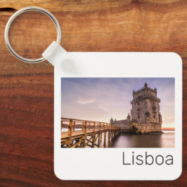 Lissabon Portugal Torre de Belém Sunset Holiday Schlüsselanhänger