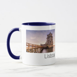 Lissabon Portugal Torre de Belém Sunset Holiday Tasse