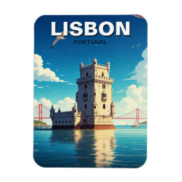 Lissabon Portugal Travel Belem Tower Magnet
