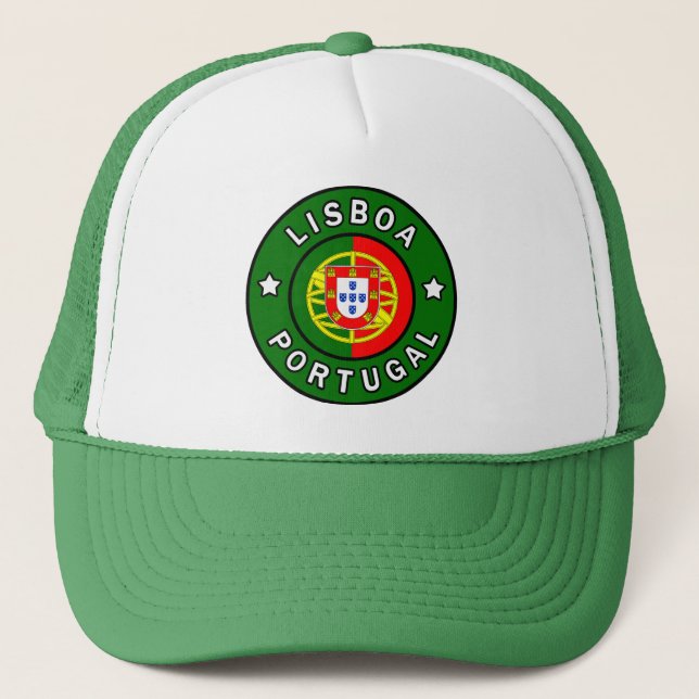 Lissabon Portugal Truckerkappe (Vorderseite)