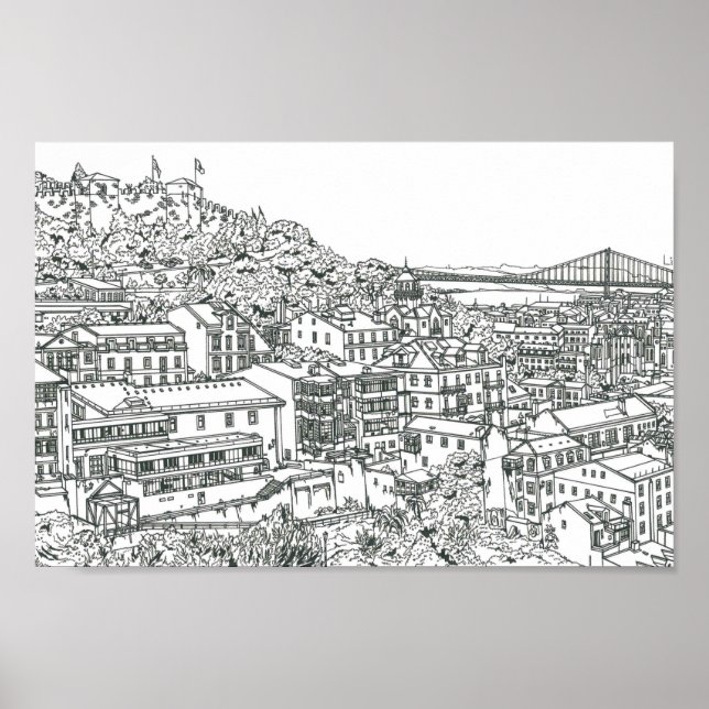 Lissabon Poster (Vorne)