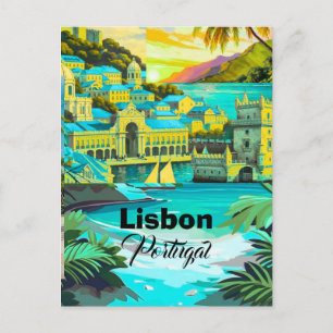 Lissabon Reise Postkarten Kunst, Portugal Reise Ku