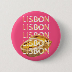 Lissabon Reisekunst, Rosa, Portugal Art reisen Button