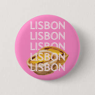 Lissabon Reisekunst, Sommerreisekunst, Rosa Button
