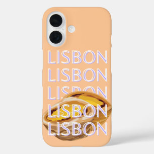 Lissabon Reisemöglichkeiten, Orange, Portugal Art  iPhone 16 Hülle
