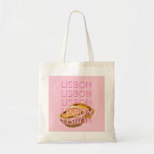 Lissabon Reisen Kunst, Portugal, Rosa, Preppy Tragetasche