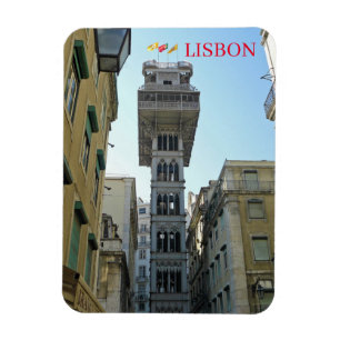 Lissabon Santa Justa Lift Kühlschrankmagnet Magnet
