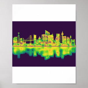 Lissabon - Skyline Poster