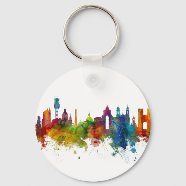 Lissabon - Skyline Schlüsselanhänger (Vorderseite)