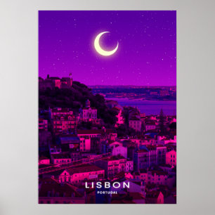 Lissabon Stadt Poster