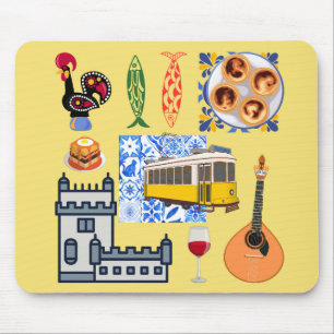 Lissabon Stadt Symbole Mousepad