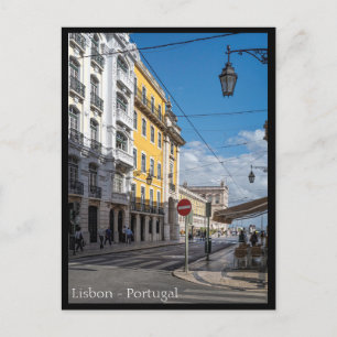 Lissabon Straße, Portugal Postkarte