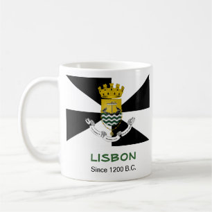 Lissabon - Tasse für die Stadtflagge