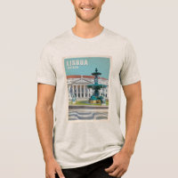 Lissabon Travel Poster D. Maria II Theater, Portug